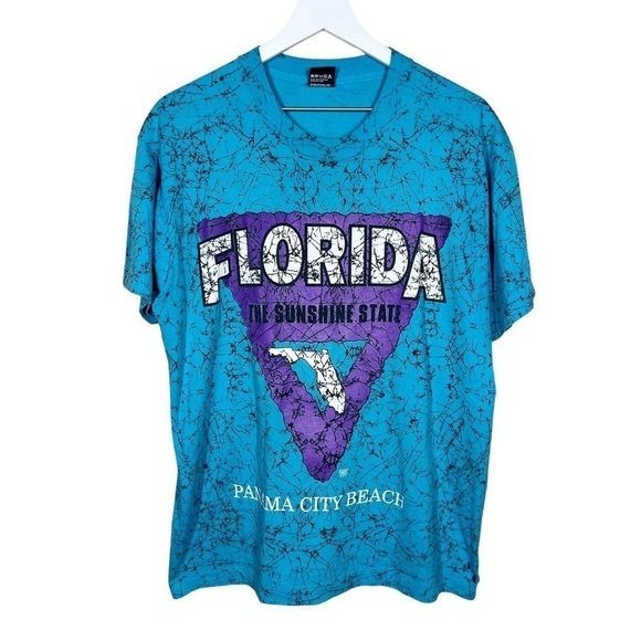Vintage Screen Stars Best Panama Florida Single Stitch Short Sleeve Tee Shirt XL - Picture 1 of 9